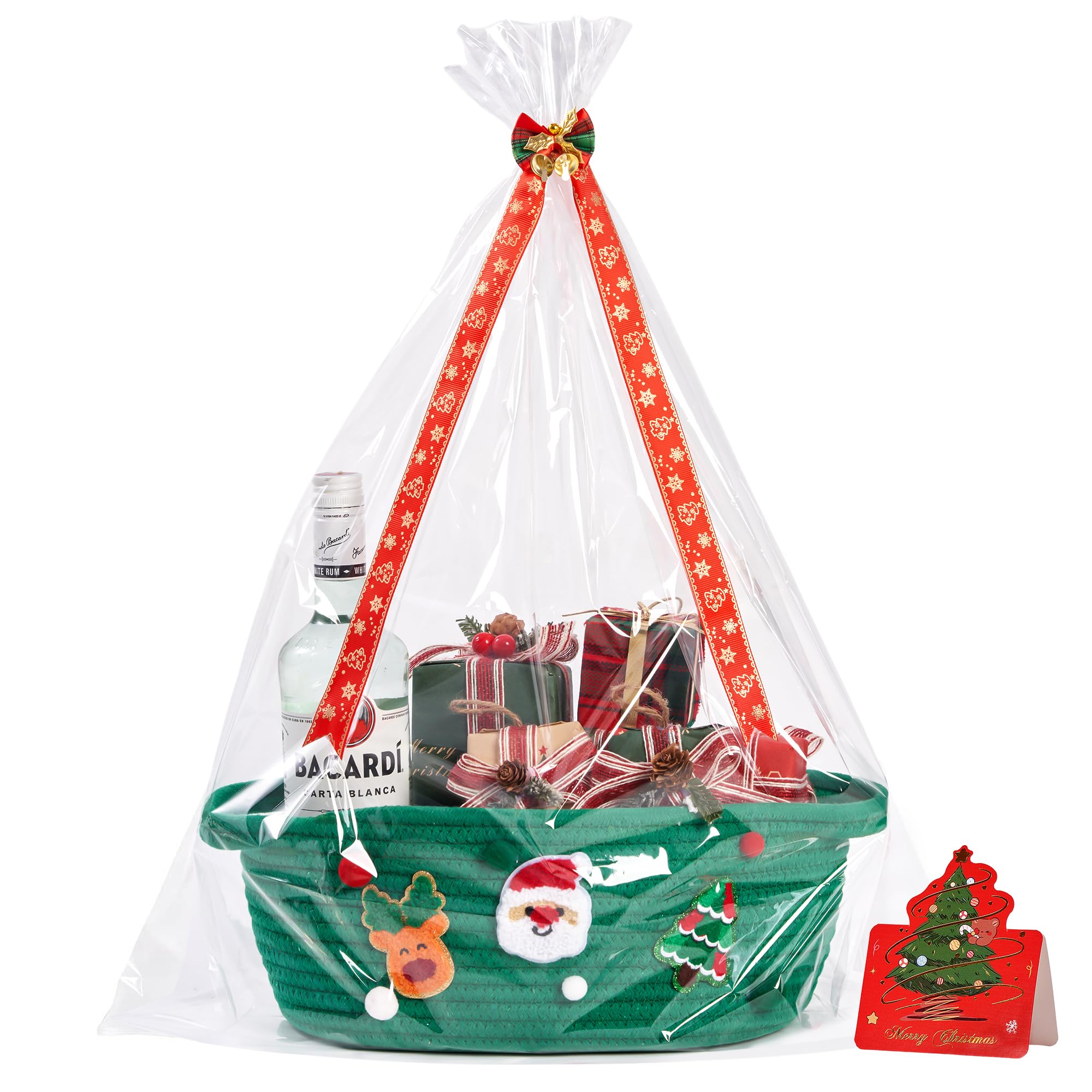 InfiBay DIY personalization on back of basket with name cord for a unique gift.
