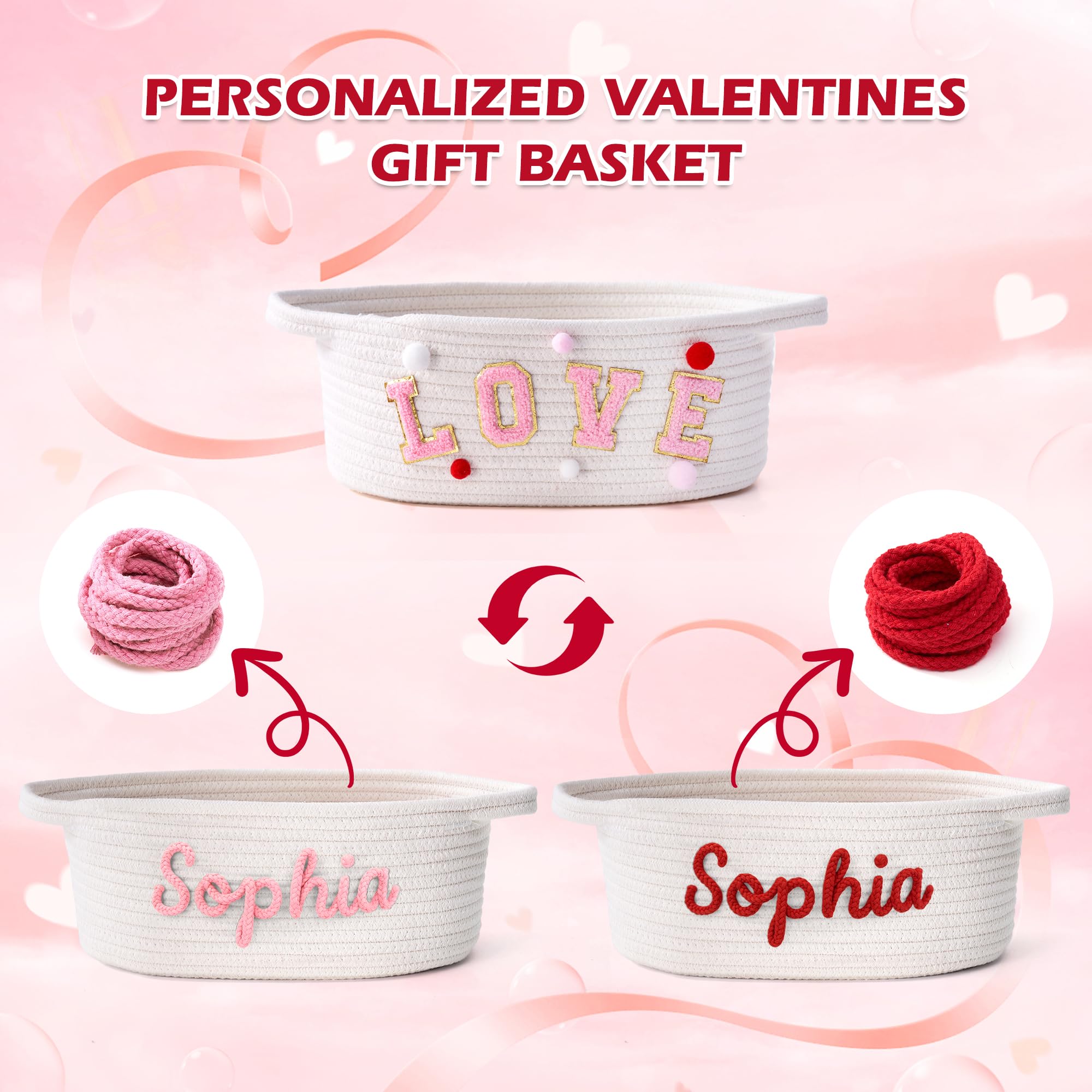 InfiBay Valentines basket clear gift bag keeps contents protected and presentable.