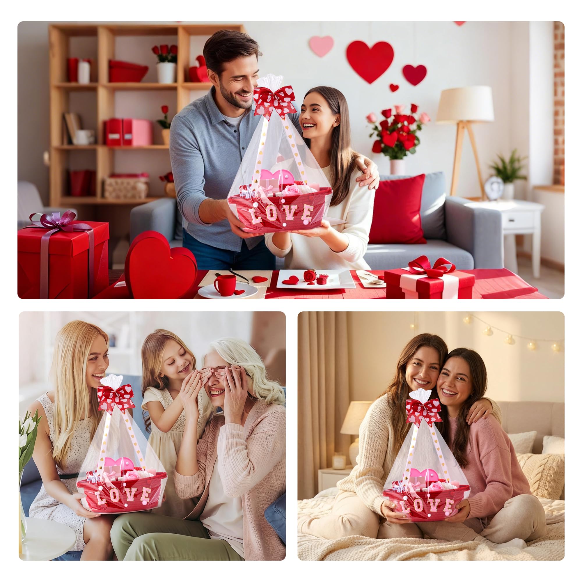InfiBay Valentines basket storage and gifting option suited for Valentine celebrations.
