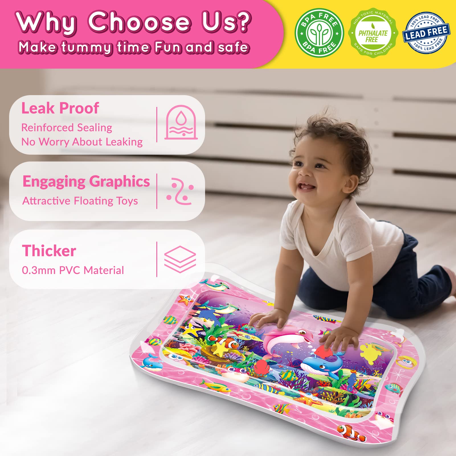 Infinno Tummy Time Water Mat gift packaging makes a ready-to-gift option
