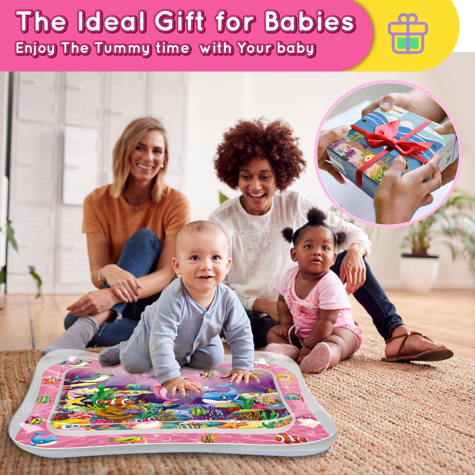 Infinno Tummy Time Water Mat portable design for small spaces