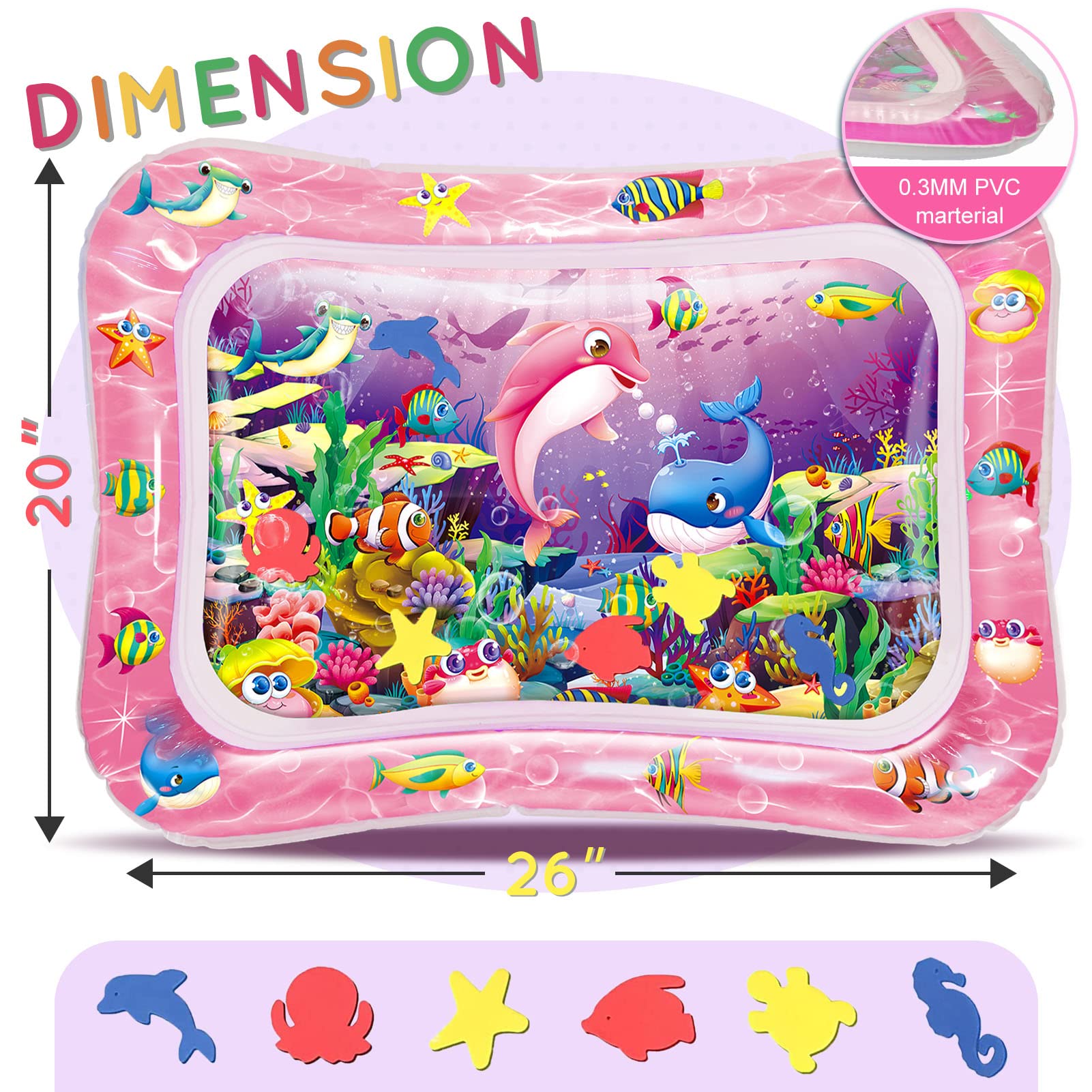 Infinno Tummy Time Water Mat safety materials ensure child-friendly use