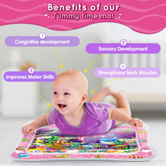 Infinno Tummy Time Water Mat underwater scene supports visual tracking and engagement