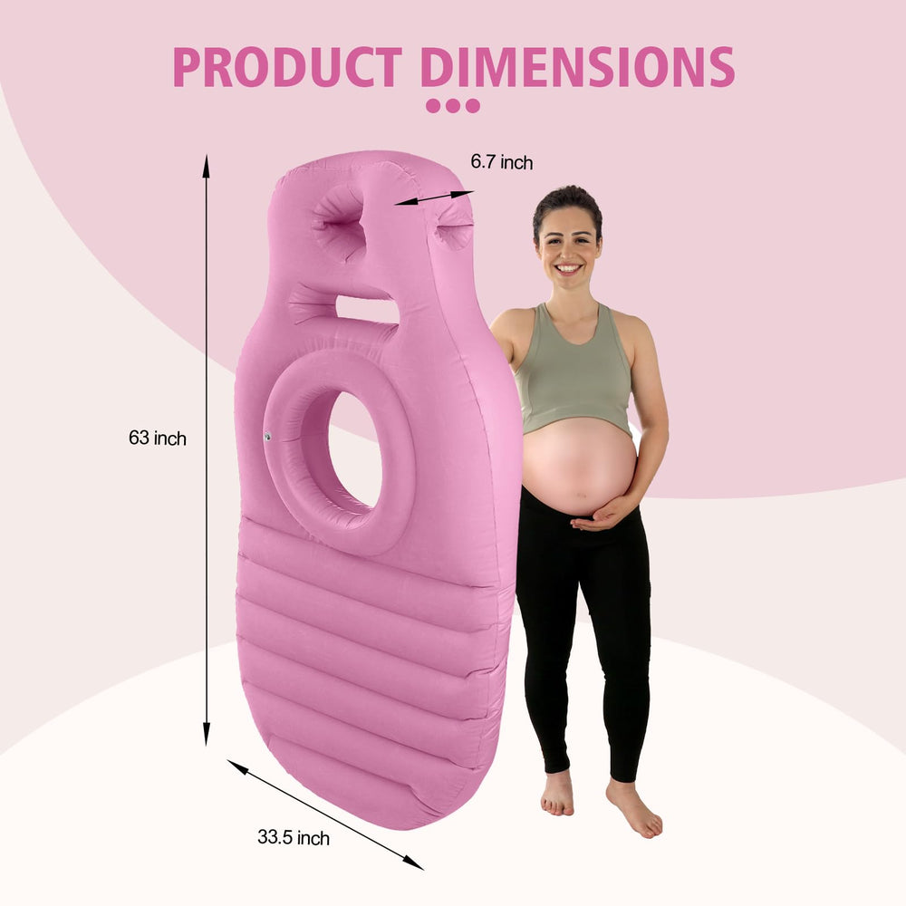 Multipurpose use: side sleeping, postpartum recovery, and pool lounging with the pillow.