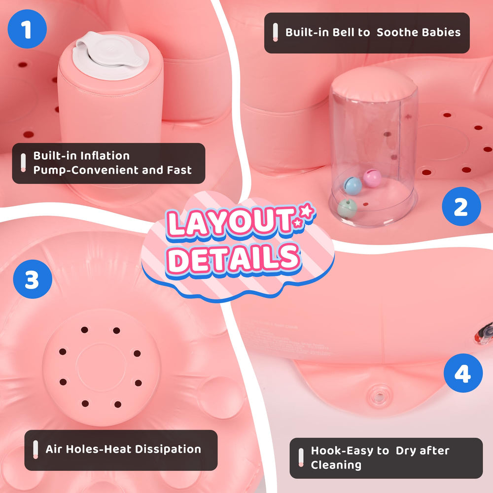 InflateFly baby seat inflation and deflation tools for fast setup.