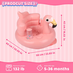 InflateFly baby seat side view highlighting stability features for safe play.