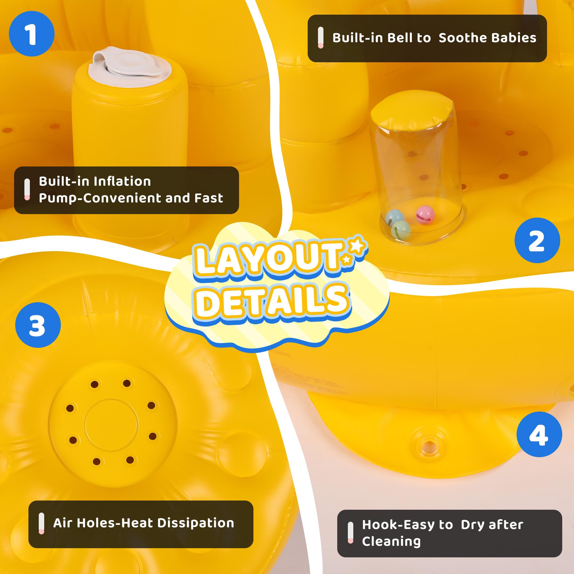 INFLATEFLY package includes towel, repair patch, and instruction manual for quick setup.
