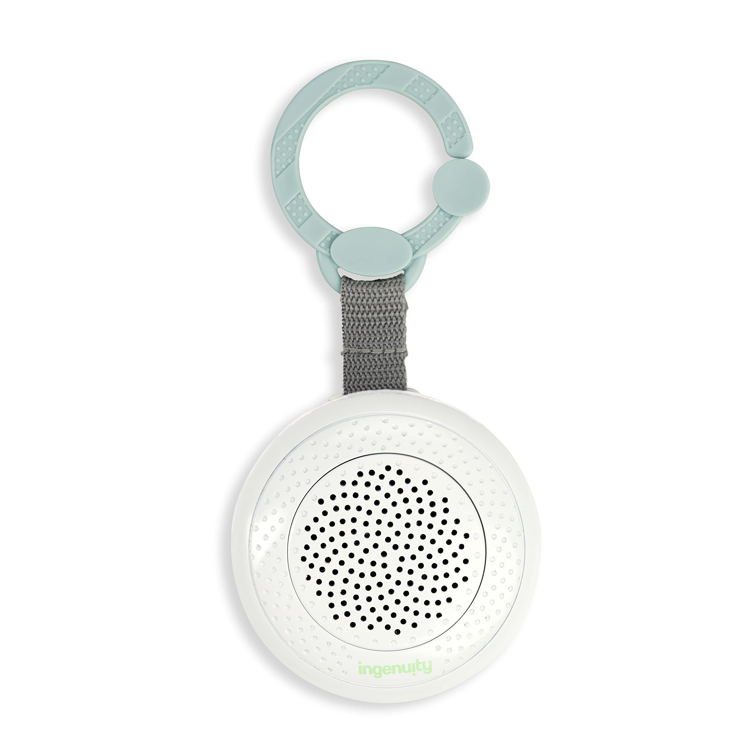 Ingenuity Pock-a-Bye soother with Bluetooth streams baby-friendly tunes for on-the-go calm.