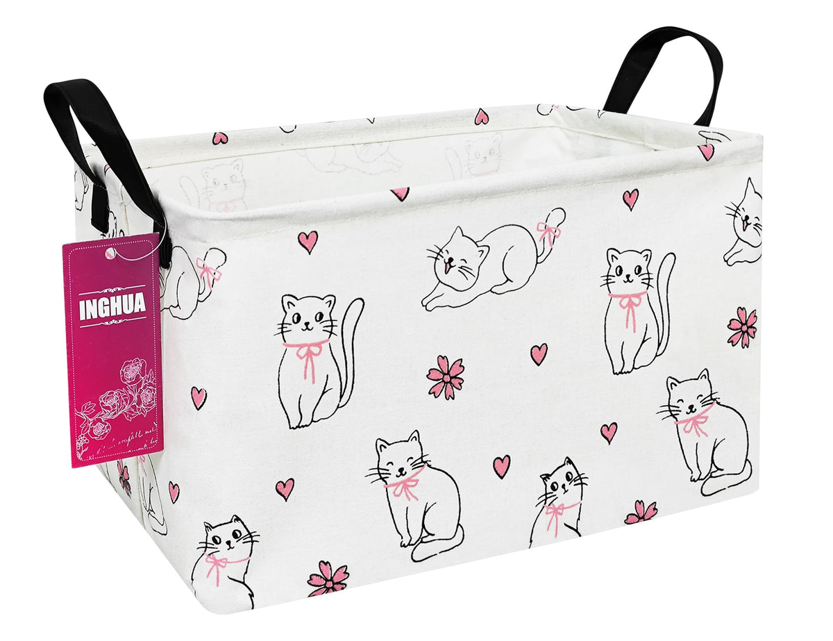 INGHUA rectangular storage basket front view shows tidy, space-saving design for toys