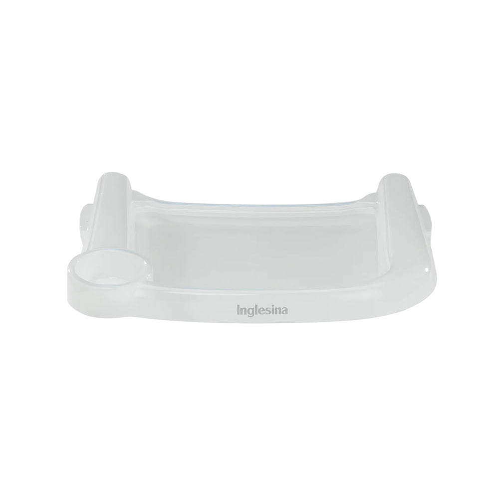 Inglesina Fast Dining Tray Plus attached to the Fast Table Chair for quick meals