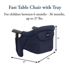 Inglesina Fast Table Chair at table use showing compact dining setup