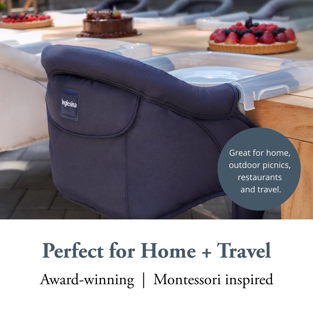 Inglesina Fast Table Chair three-point harness for safe dining