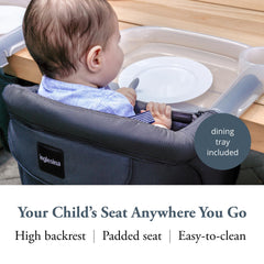 Inglesina Fast Table Chair in use during family mealtime.