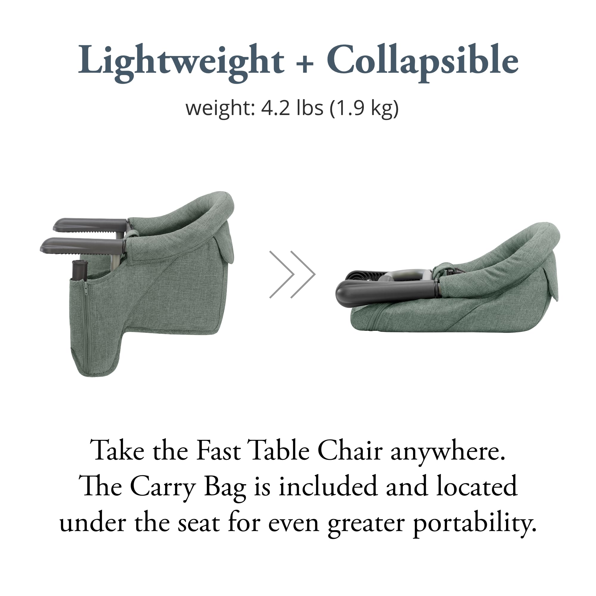 High-backrest Inglesina Fast Table Chair providing comfortable dining