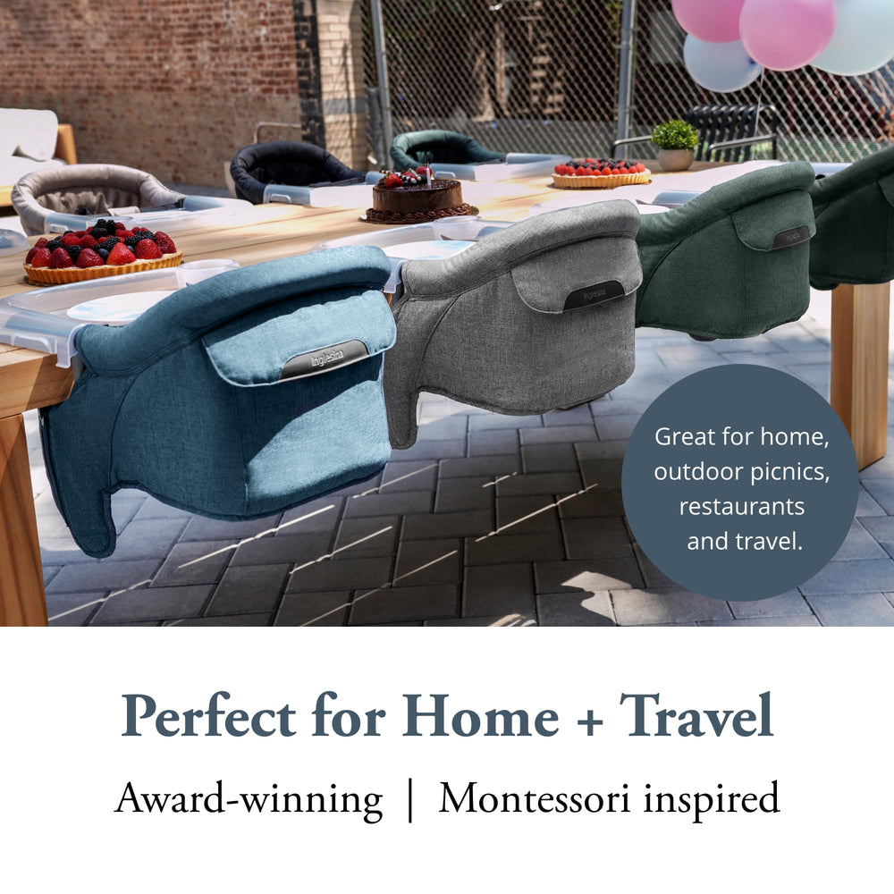 Rear pocket and washable cover help keep essentials organized.