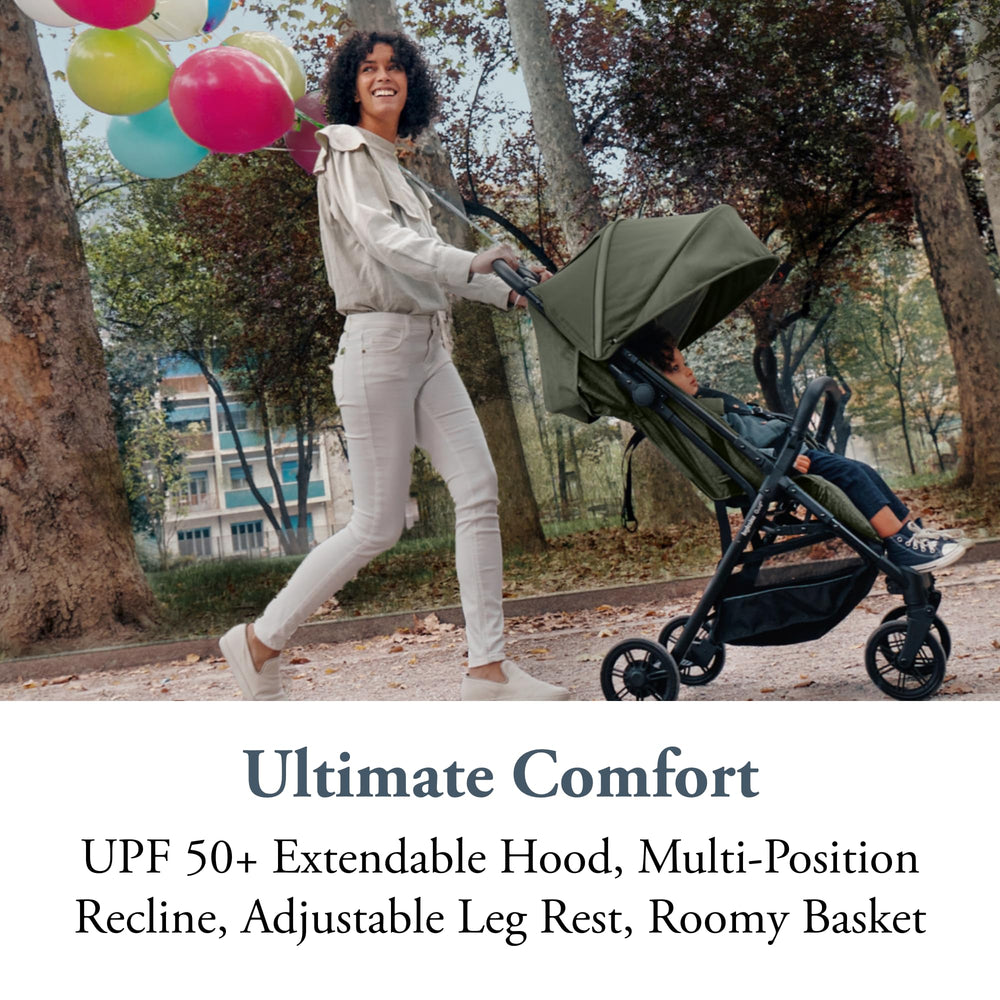 Inglesina Quid 2 extendable canopy with UPF 50+ protection