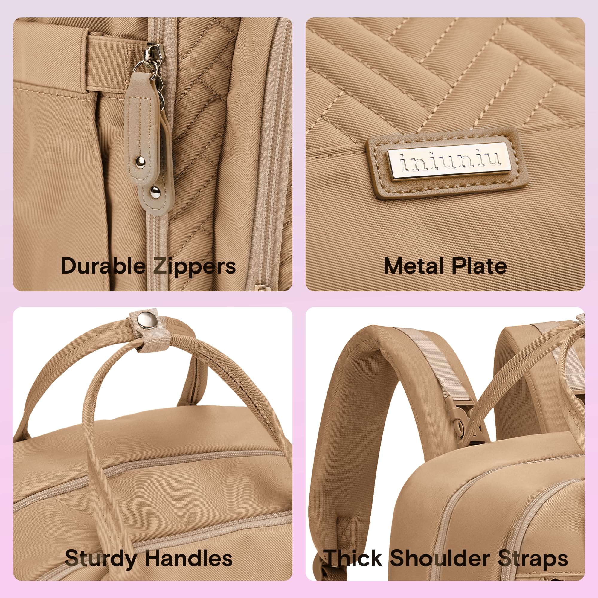 iniuniu cushioned shoulder straps offer comfortable carrying