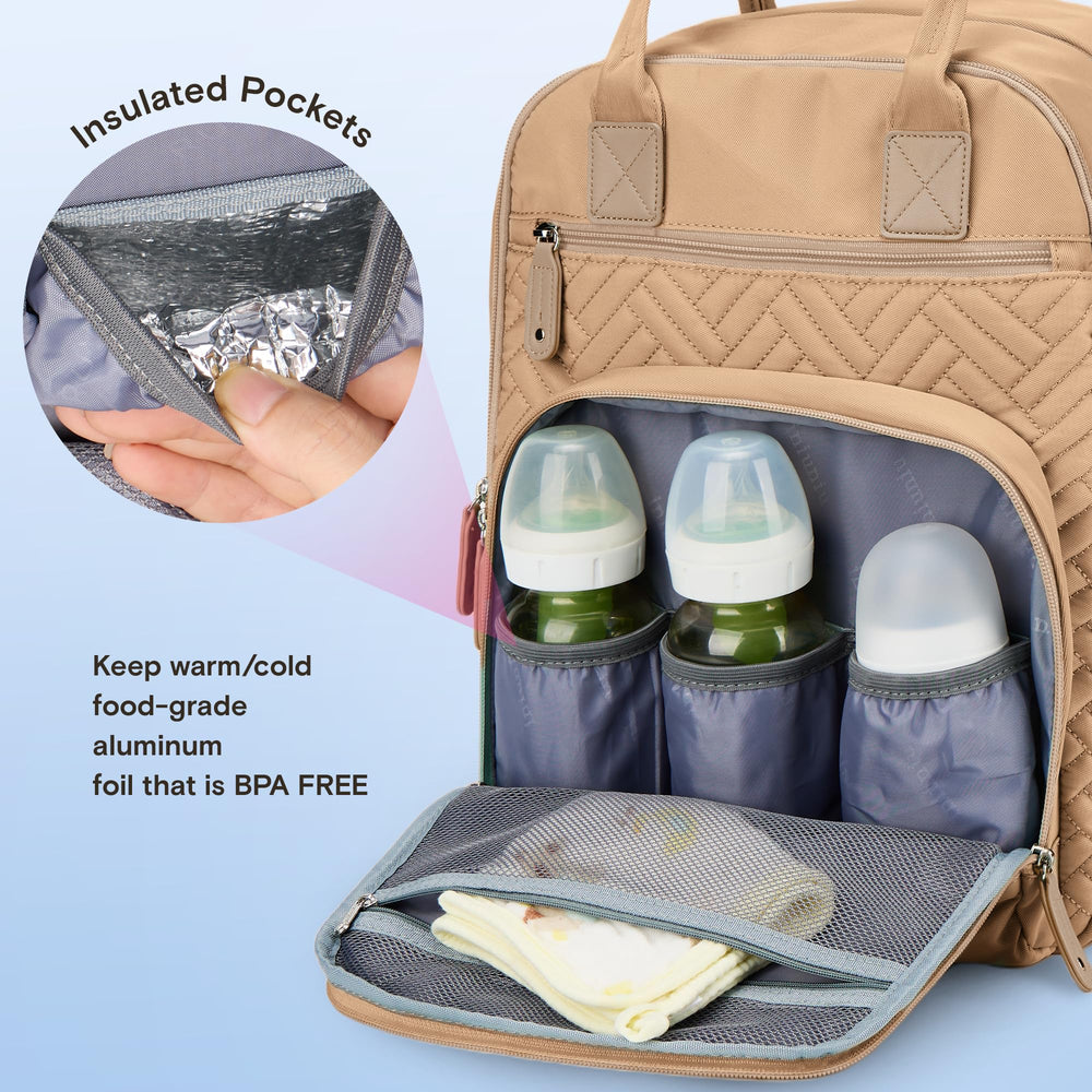 iniuniu 18-pocket design keeps baby gear neatly organized