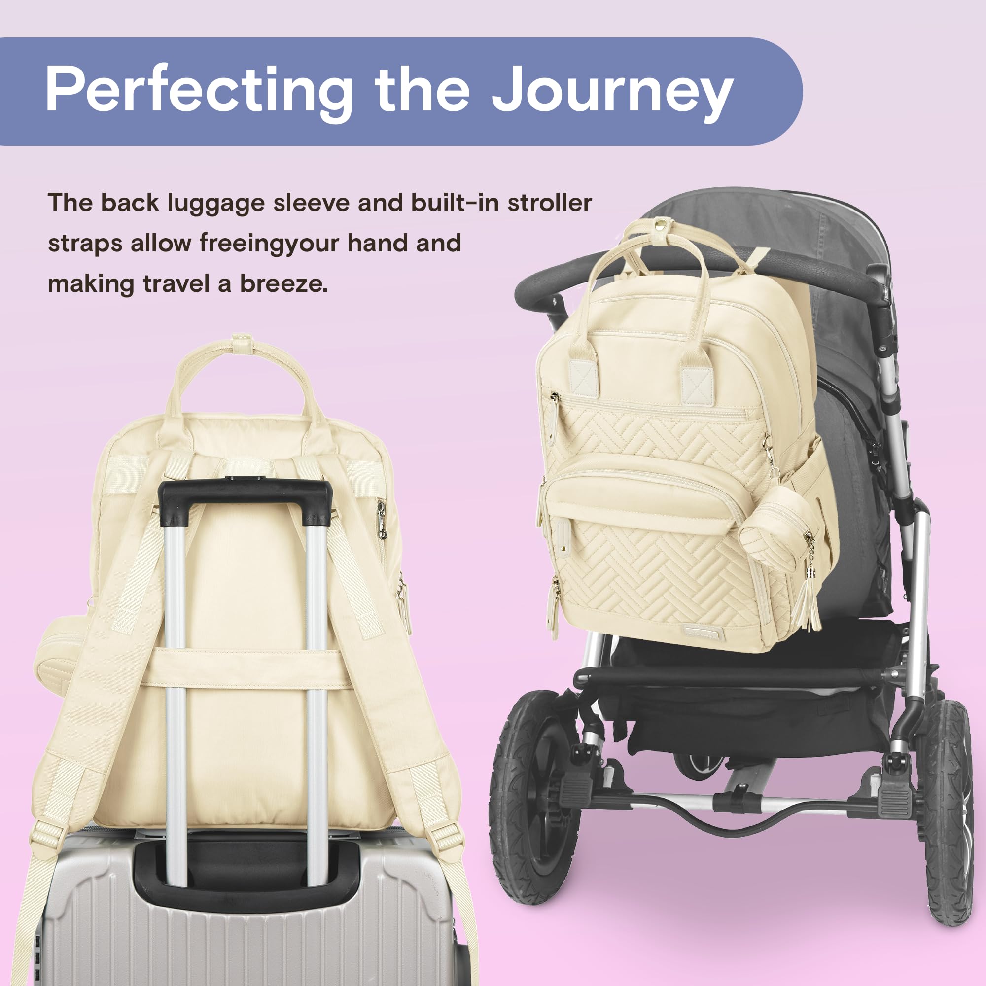 iniuniu diaper bag backpack ergonomic straps for comfortable carrying