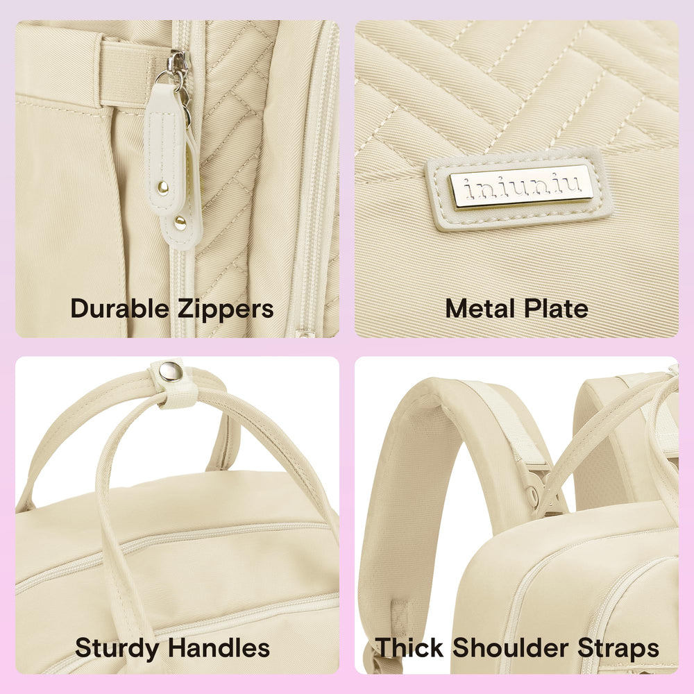 iniuniu diaper bag backpack stroller straps shown to simplify travel
