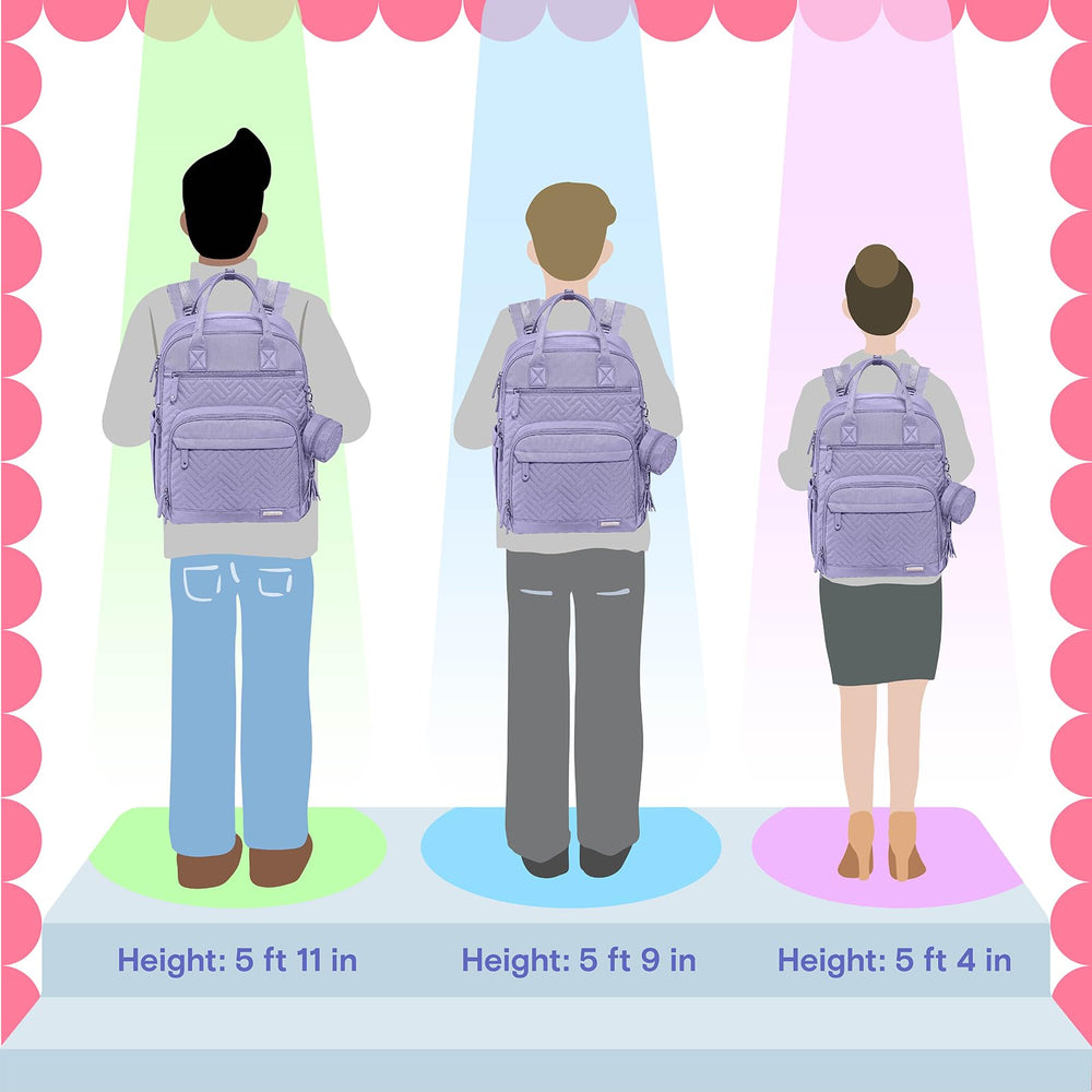iniuniu ergonomic shoulder straps ease carrying during errands and outings.