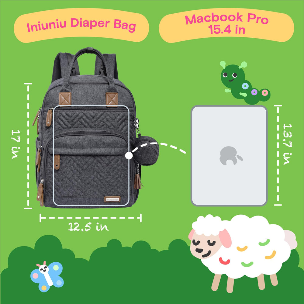 iniuniu diaper bag luggage strap eases travel with other luggage