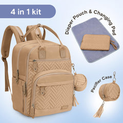 iniuniu diaper pouch with washable changing mat inside for quick on-the-go changes