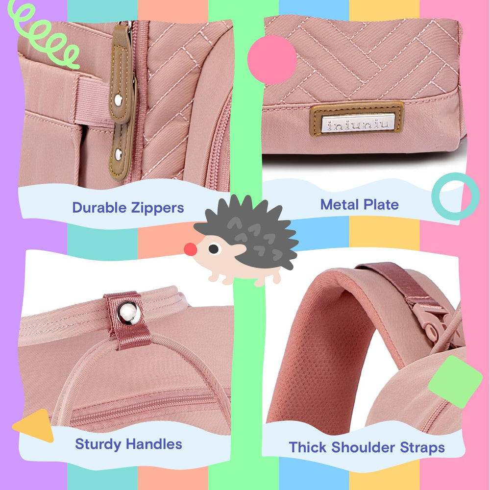 Iniuniu stroller-straps back-attachment secures the bag on a stroller.