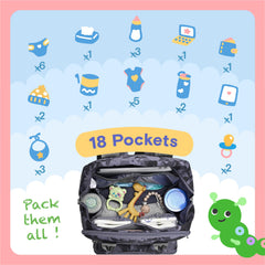 iniuniu stroller straps for secure hands-free travel.