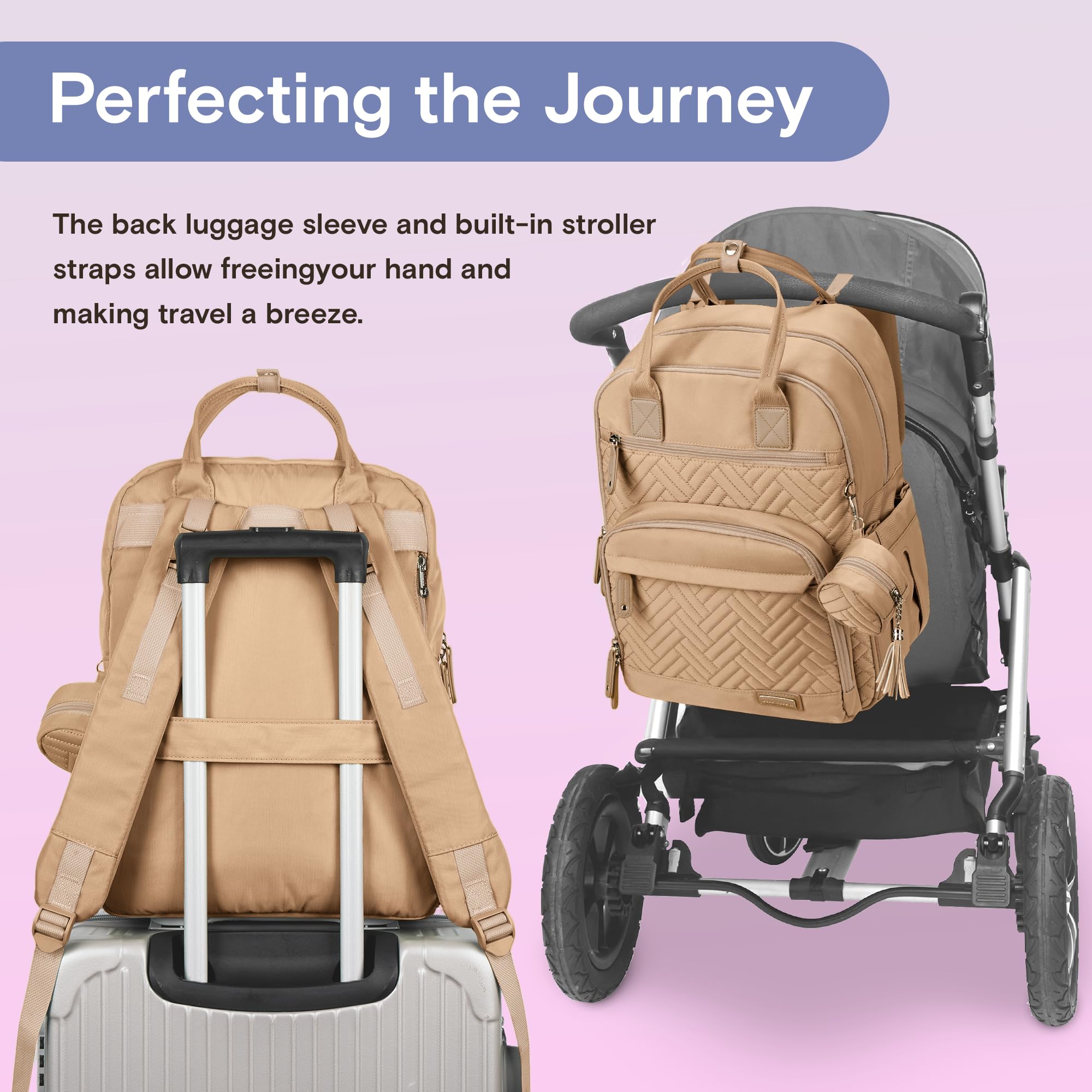 iniuniu stroller straps compatibility keeps bag secure while walking