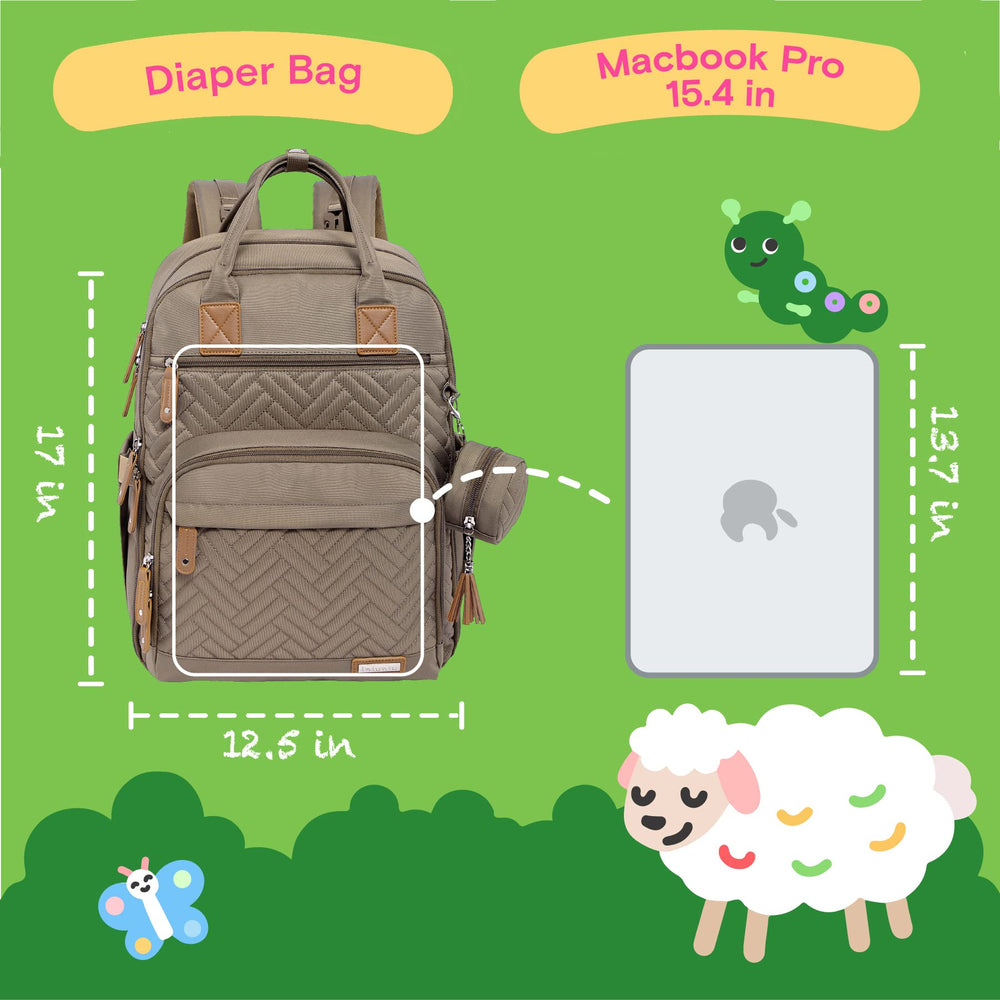 iniuniu stroller straps on bag to free hands while strolling