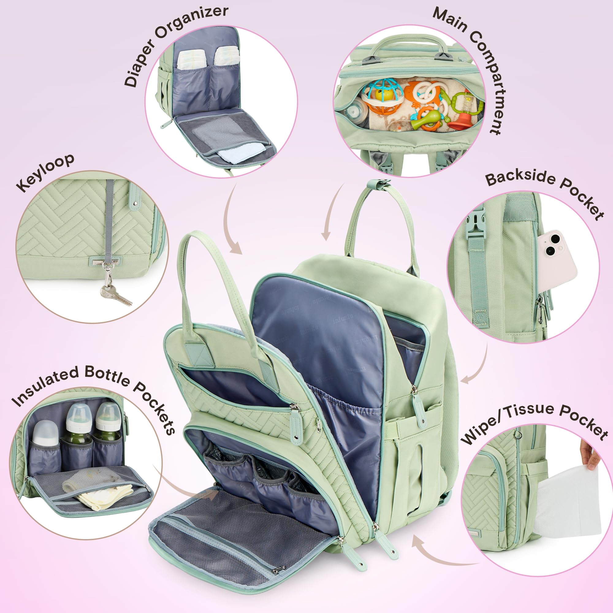 Iniuniu washable changing pad keeps diapering clean on the move.
