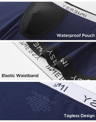 INNERSY dark-blue fabric close-up shows soft cotton texture.
