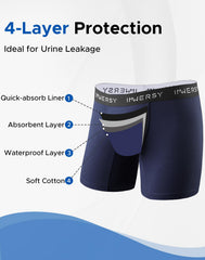INNERSY boxer brief side view highlighting breathable cotton and comfort.