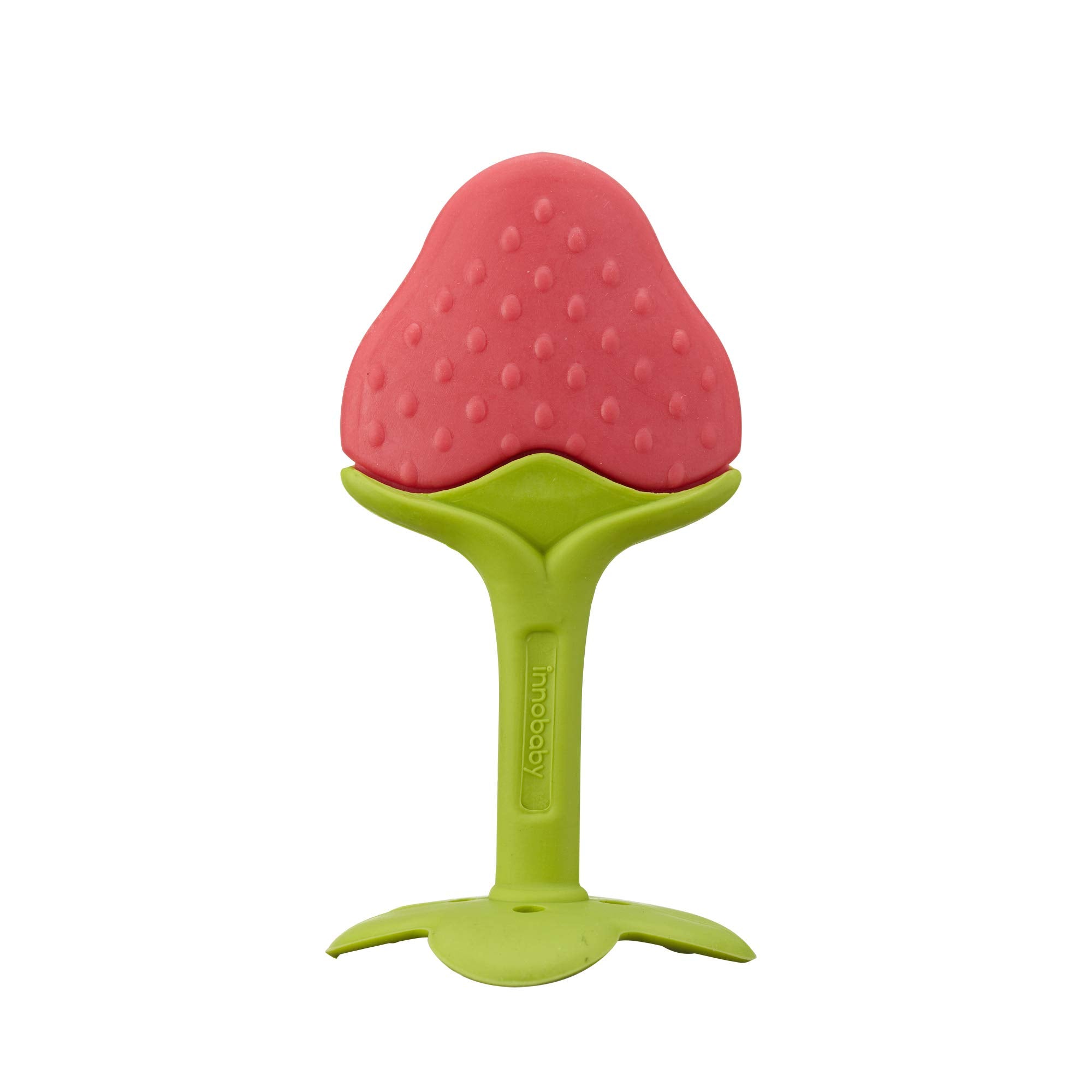 Innobaby Teethin EZ Grip Berry teether with easy grip for tiny hands and gum relief.