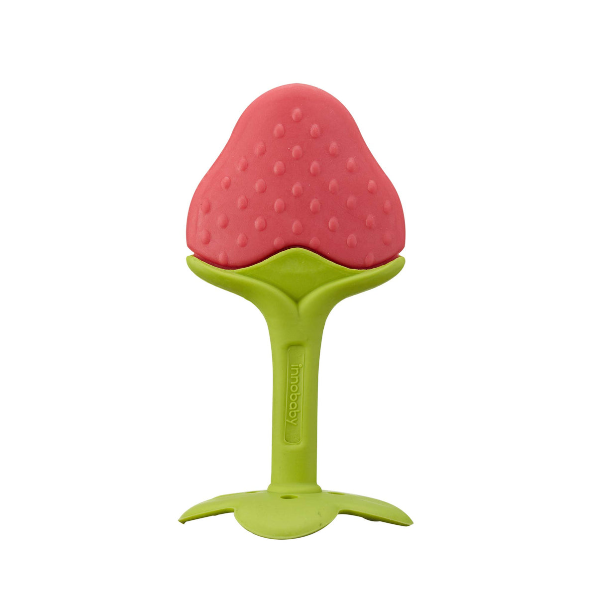 Innobaby Teethin EZ Grip Berry teether with easy grip for tiny hands and gum relief.