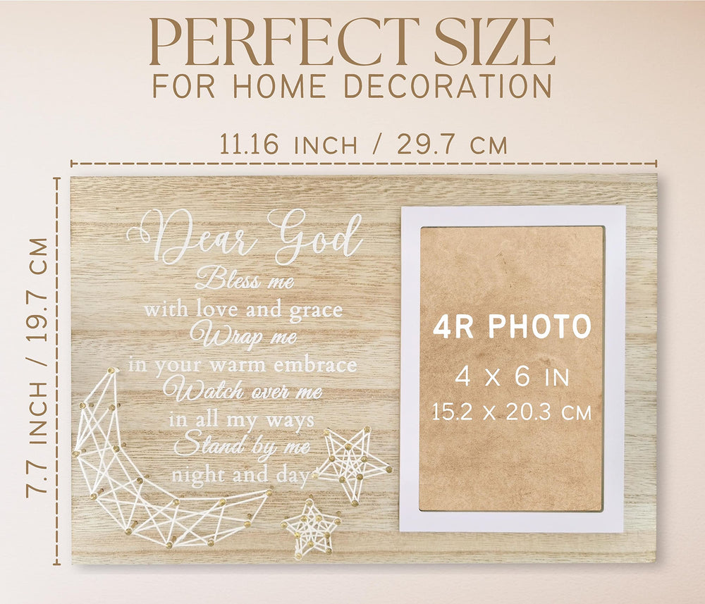 InnoBeta wall display baptism frame features string art and blessing words for a heartfelt gift.