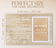InnoBeta wall display baptism frame features string art and blessing words for a heartfelt gift.