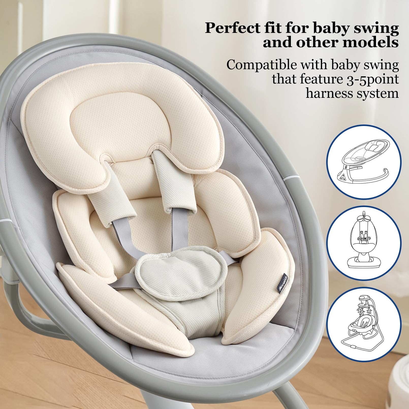 Innokids quick-install design fits car seats and strollers with ease.