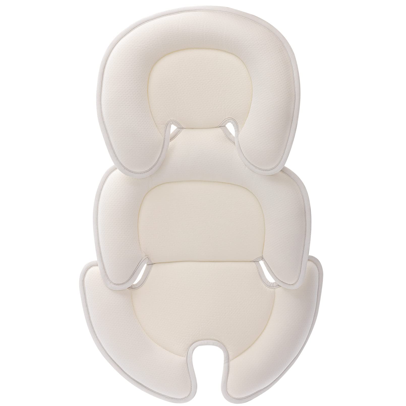 Innokids head-and-body-support-pillow in car seat providing a cozy cradle.