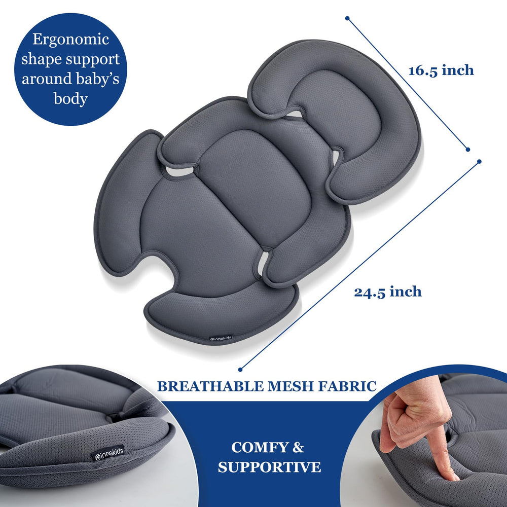 Innokids multi-function design shown on soft cotton cover for easy care