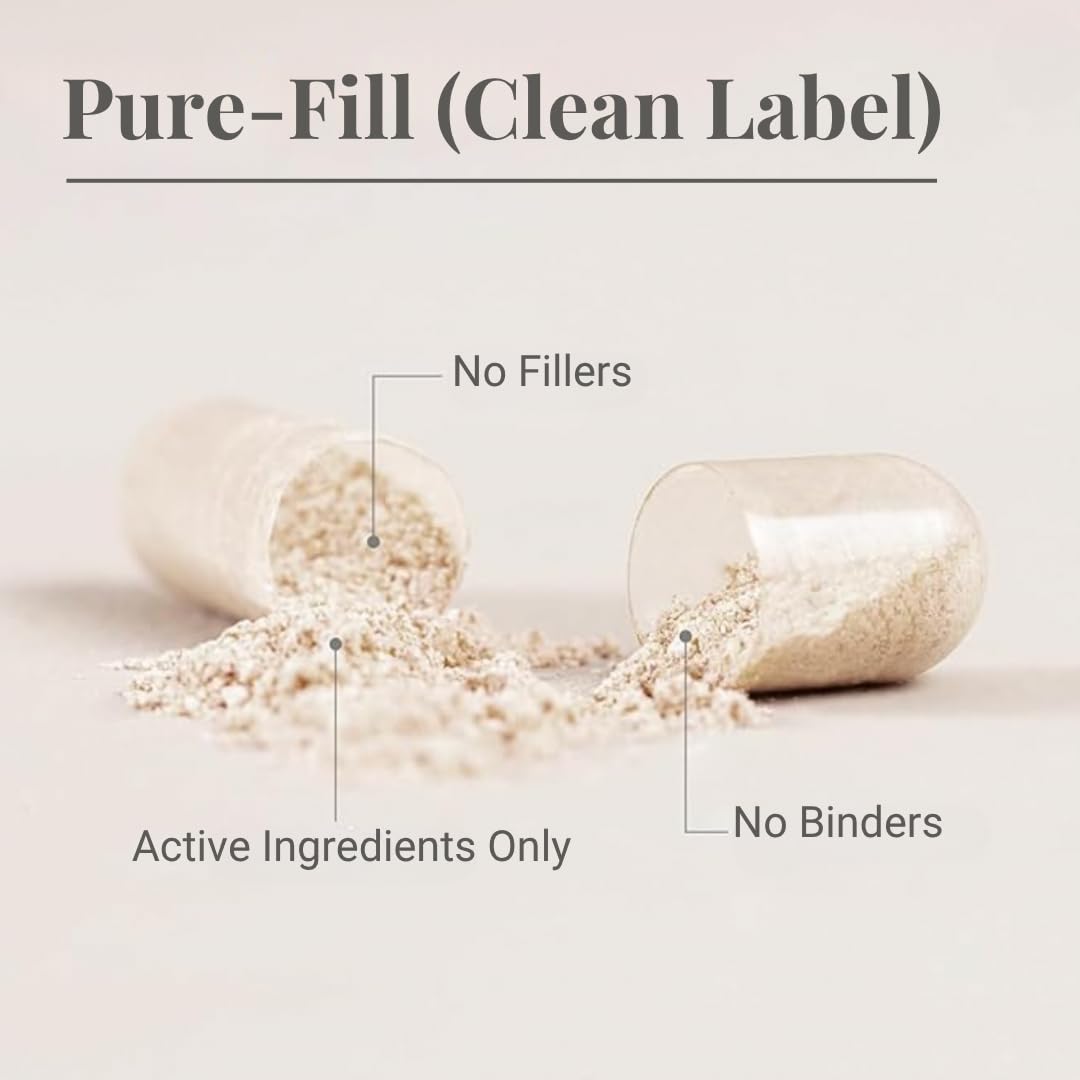 INNOPURE Capsules beside a glass of water for easy swallowing