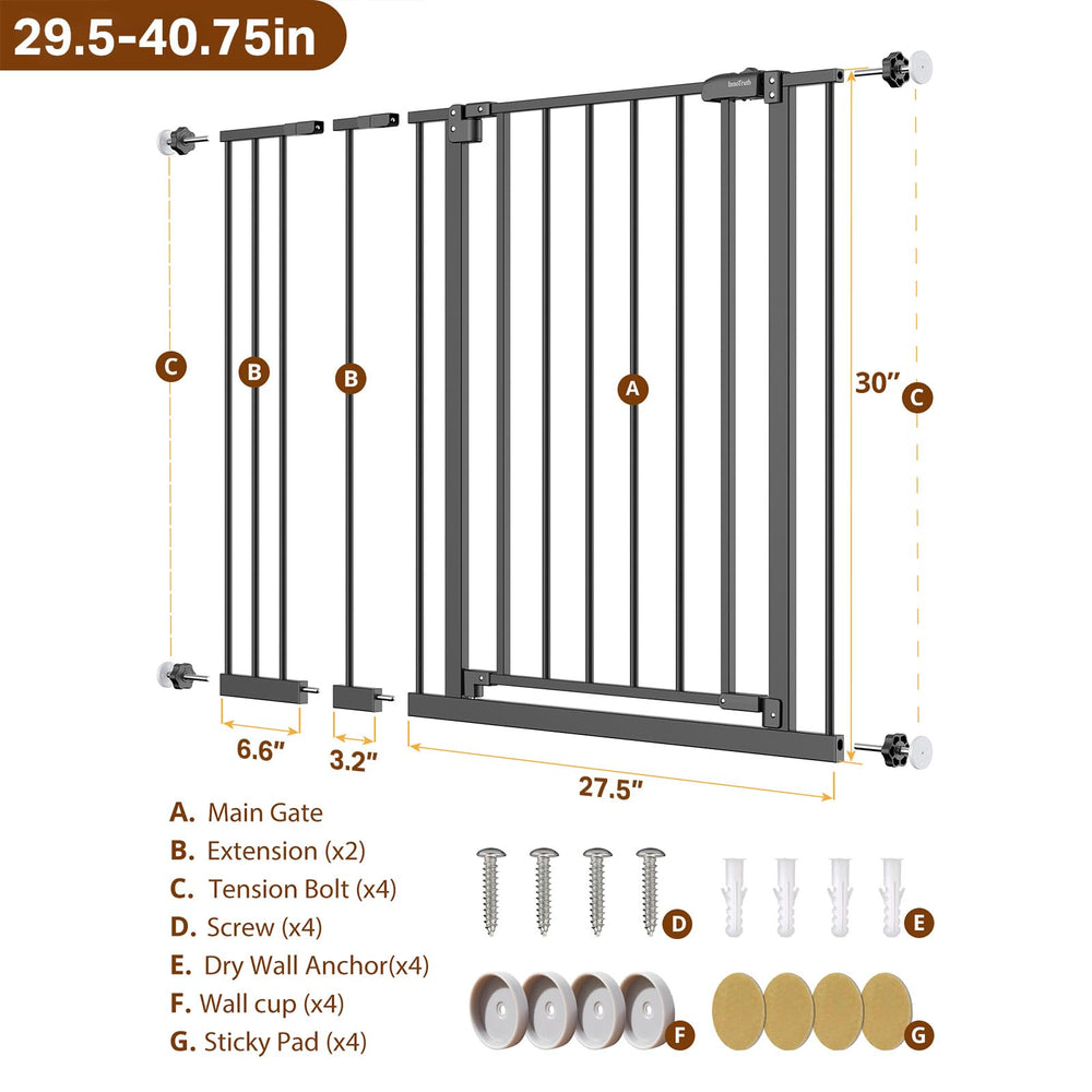 InnoTruth easy-remove gate for temporary use and quick storage.