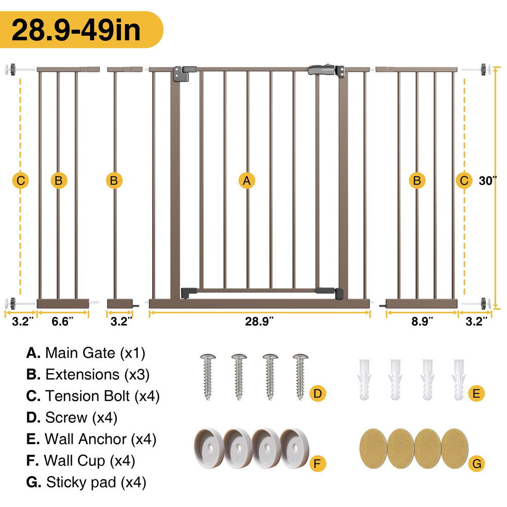 InnoTruth gate ideal for kitchen and stair boundaries in busy homes