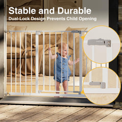 InnoTruth 30-inch tall gate securing stairs and hallways