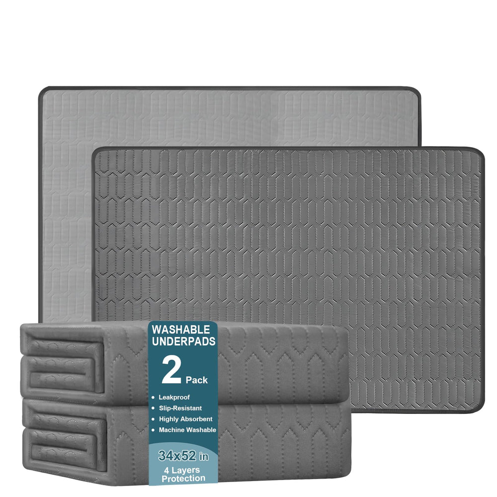 INOORO Washable Underpad top surface provides gentle night protection