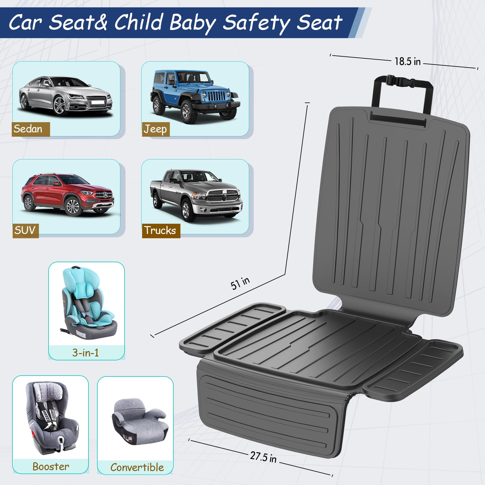 insefocc BPA-free construction for safer car seat protection.