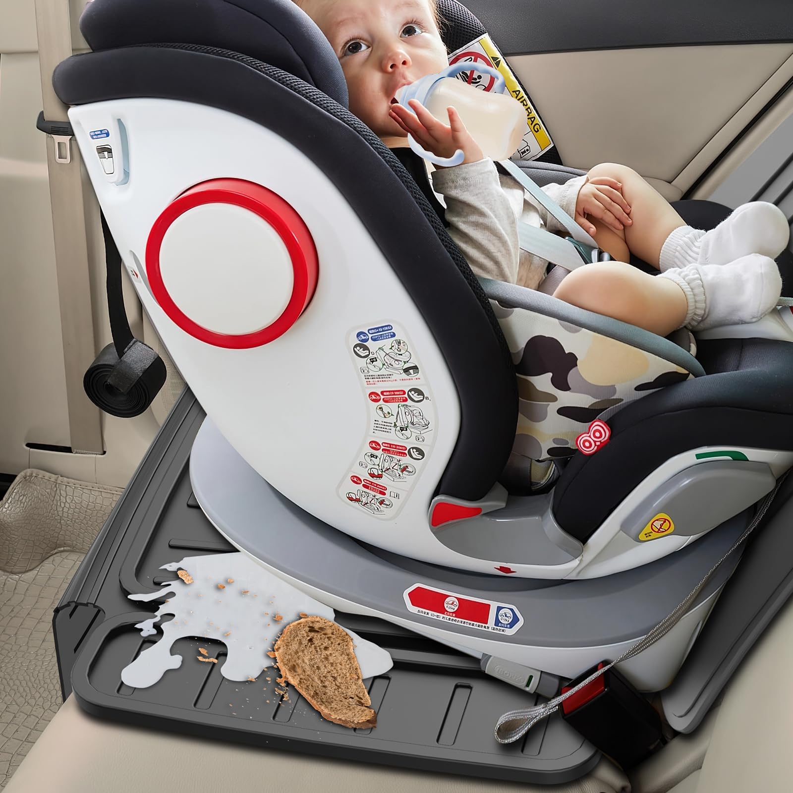 insefocc easy-clean design wipes away spills and crumbs quickly.