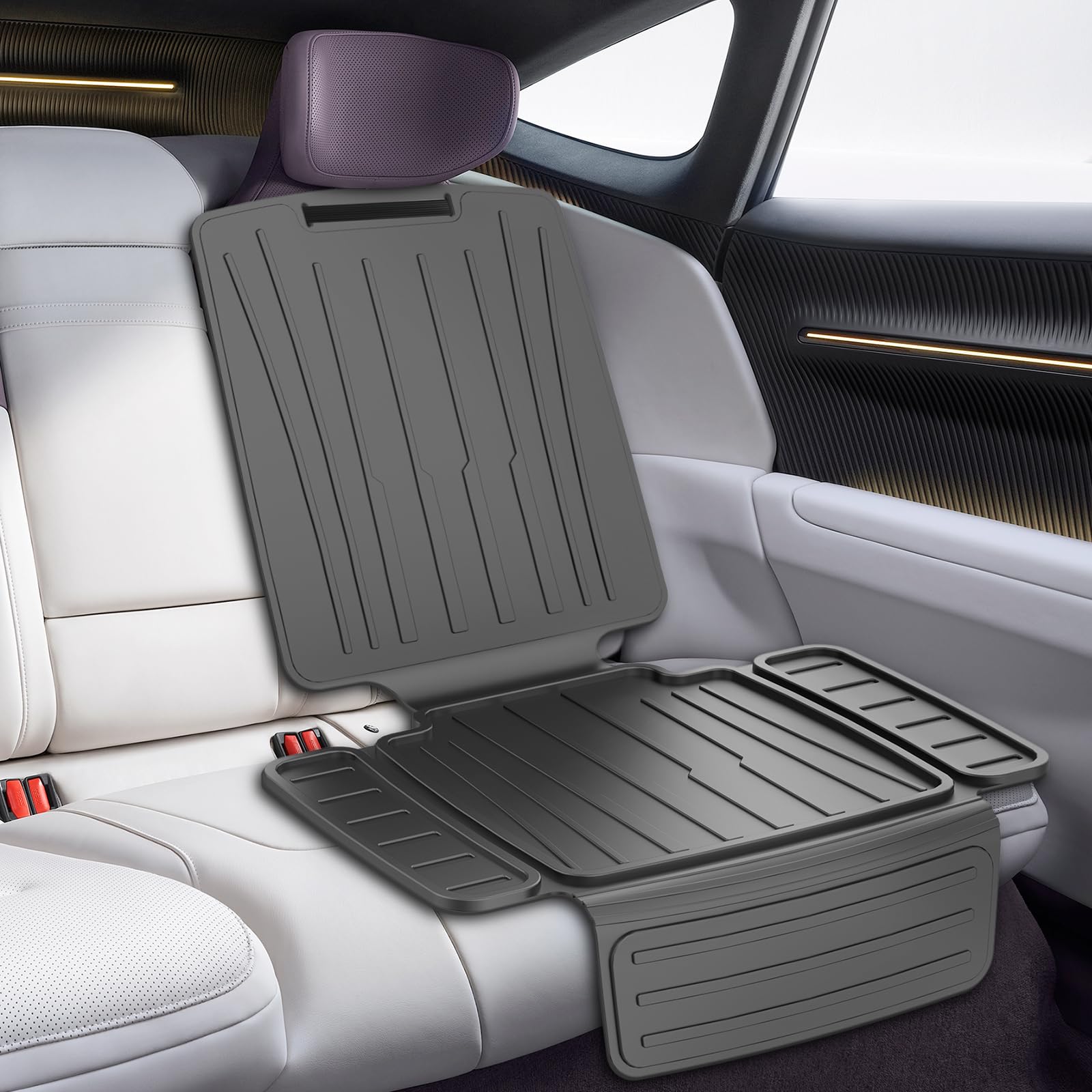 insefocc car seat protector features durable TPE material for daily use.