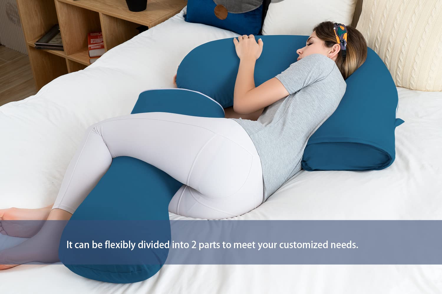 INSEN pillow measures 59 inches for broad coverage.